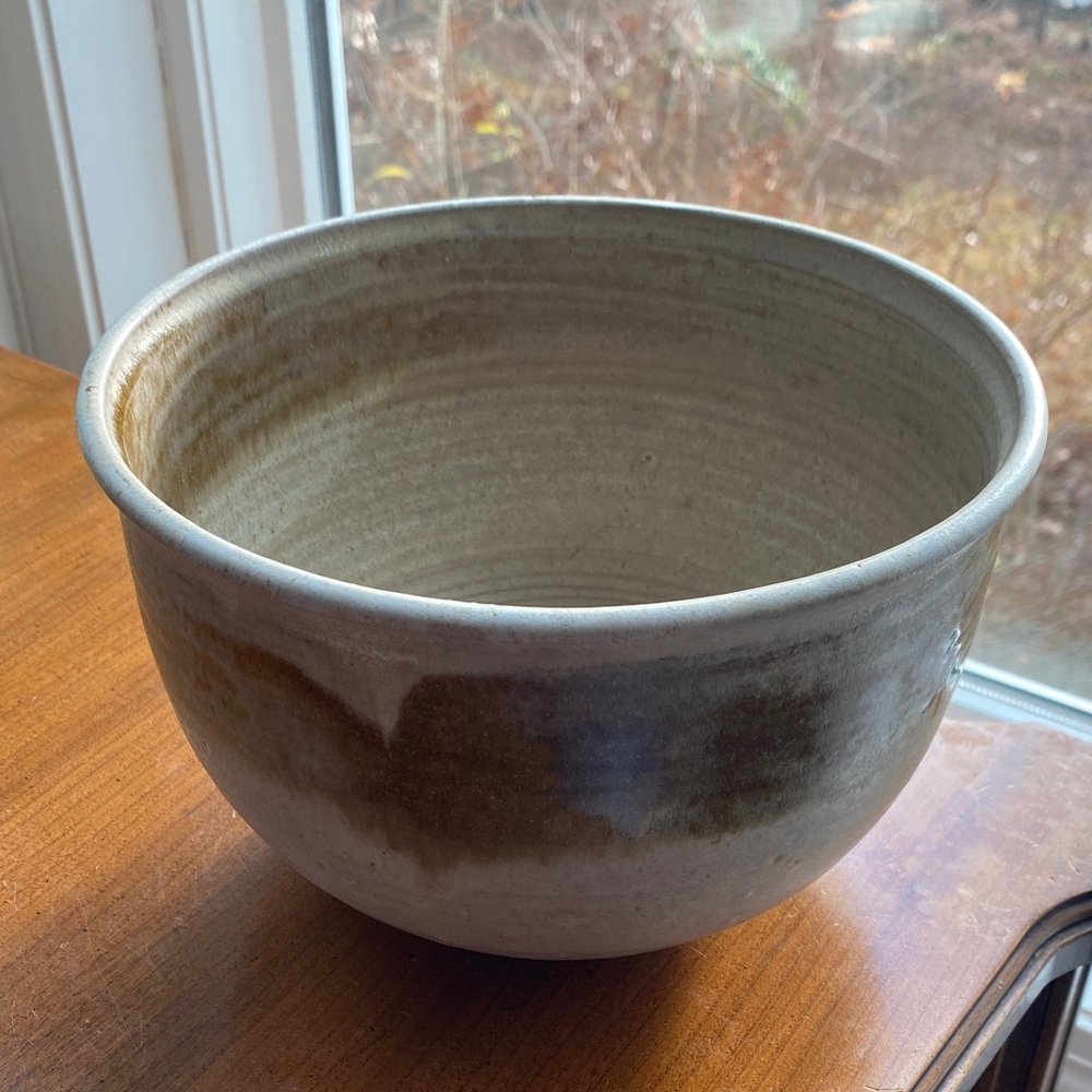 Artisan wood-fired pottery stoneware Bowl - Earthy Tones